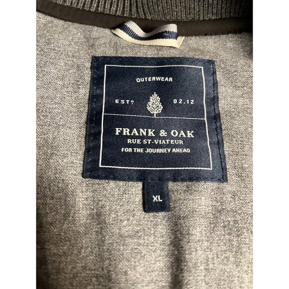 Frank & Oak Mens Quilted Jacket XL Outerwear Polyester/Nylon Blend black - Picture 3 of 12